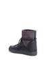 Detail View - Click To Enlarge - INUIKII - Leather panel lambskin shearling sneaker boots