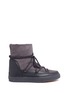 Main View - Click To Enlarge - INUIKII - Leather panel lambskin shearling sneaker boots