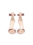 Front View - Click To Enlarge - GIANVITO ROSSI - 'Elysium' strass embellished satin sandals