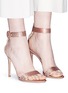 Figure View - Click To Enlarge - GIANVITO ROSSI - 'Elysium' strass embellished satin sandals