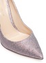 Detail View - Click To Enlarge - GIANVITO ROSSI - 'Gianvito' holographic lamé pumps