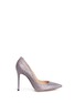 Main View - Click To Enlarge - GIANVITO ROSSI - 'Gianvito' holographic lamé pumps