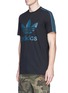 Front View - Click To Enlarge - ADIDAS - Floral Trefoil logo 3-stripe sleeve T-shirt