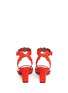 Back View - Click To Enlarge - TABITHA SIMMONS - 'Cloud' metallic trim scalloped suede sandals