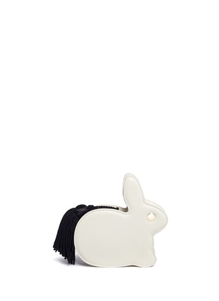 Detail View - Click To Enlarge - HILLIER BARTLEY - 'Bunny' tassel pull leather clutch