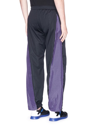 Back View - Click To Enlarge - 74024 - Contrast outseam gusset track pants