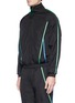 Front View - Click To Enlarge - 74024 - Contrast trim track jacket