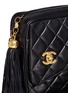  - VINTAGE CHANEL - Tassel charm quilted leather crossbody bag