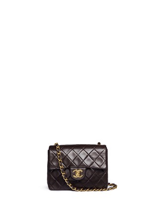 Main View - Click To Enlarge - VINTAGE CHANEL - Quilted leather 2.55 shoulder bag