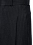 Detail View - Click To Enlarge - DEVOA - Pinstripe pleated cropped pants