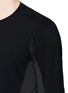 Detail View - Click To Enlarge - DEVOA - Sheer trim long sleeve T-shirt