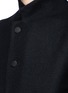 Detail View - Click To Enlarge - DEVOA - Mandarin collar brushed twill coat