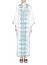 Main View - Click To Enlarge - TALITHA - 'Talitha' embroidery tassel lace-up maxi dress