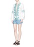 Figure View - Click To Enlarge - TALITHA - 'Noor' embroidery lace-up tunic