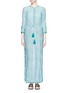 Main View - Click To Enlarge - TALITHA - 'Moroccan Jaya' print pompom cotton-silk drawstring maxi dress