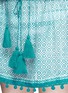 Detail View - Click To Enlarge - TALITHA - 'Moroccan Shayla' print pompom cotton-silk drawstring tunic dress