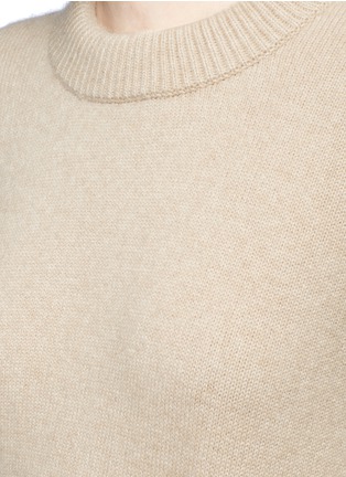 Detail View - Click To Enlarge - KHAITE - 'Renee' open back cropped cashmere sweater
