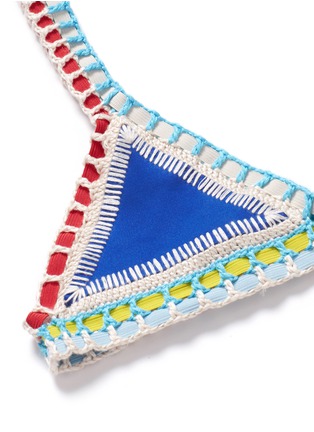 Detail View - Click To Enlarge - KIINI - 'Tuesday' hand crochet triangle bikini top