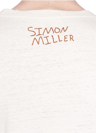 Detail View - Click To Enlarge - SIMON MILLER - 'Layne' slub silk-cotton T-shirt