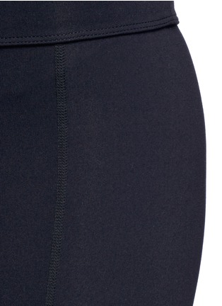 Detail View - Click To Enlarge - LIVE THE PROCESS - 'Geometric' foldable waist performance leggings