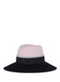 Figure View - Click To Enlarge - MAISON MICHEL - 'Kate' colourblock rabbit furfelt fedora hat