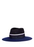 Figure View - Click To Enlarge - MAISON MICHEL - 'Charles' colourblock rabbit furfelt fedora hat