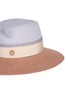 Detail View - Click To Enlarge - MAISON MICHEL - 'Virginie' colourblock rabbit furfelt fedora hat
