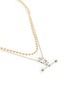 Detail View - Click To Enlarge - EDDIE BORGO - 'Barbell Toggle' beaded chain pendant necklace
