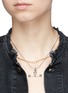 Figure View - Click To Enlarge - EDDIE BORGO - 'Barbell Toggle' beaded chain pendant necklace