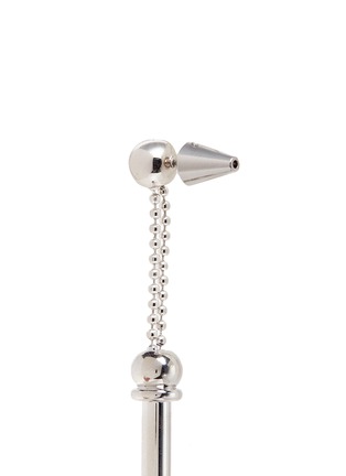 Detail View - Click To Enlarge - EDDIE BORGO - 'Colonnade' onyx sphere sliding bar drop earrings