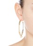 Figure View - Click To Enlarge - EDDIE BORGO - Layered plate hoop earrings