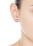 Figure View - Click To Enlarge - EDDIE BORGO - Cubic zirconia dome stud earrings