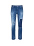 Main View - Click To Enlarge - FDMTL - Palm tree patch distressed skinny jeans