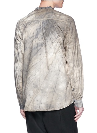 Back View - Click To Enlarge - BY WALID - 'Tarek' dyed poplin shirt