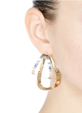 Figure View - Click To Enlarge - CHARLOTTE CHESNAIS - 'Maxi Endless' cutout geometric plate drop single earring
