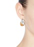 Figure View - Click To Enlarge - CHARLOTTE CHESNAIS - 'Mini Petal' curved geometric plate drop earrings