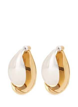 Main View - Click To Enlarge - CHARLOTTE CHESNAIS - 'Petal' curved geometric plate drop earrings