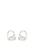 Main View - Click To Enlarge - CHARLOTTE CHESNAIS - 'Round Trip' silver loop earrings