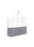Detail View - Click To Enlarge - TRUSS - LARGE HALF DIPPED GEOMETRIC WOVEN PVC TOTE