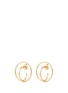 Main View - Click To Enlarge - CHARLOTTE CHESNAIS - 'Saturn' small hoop earrings