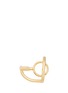 Figure View - Click To Enlarge - CHARLOTTE CHESNAIS - 'Saturn' sculptural geometric two finger ring