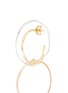 Detail View - Click To Enlarge - CHARLOTTE CHESNAIS - 'Galliea' medium intersecting hoop drop earrings