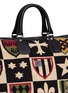  - STUBBS & WOOTTON - 'Crest' needlepoint embroidered weekend bag
