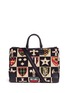 Main View - Click To Enlarge - STUBBS & WOOTTON - 'Crest' needlepoint embroidered weekend bag