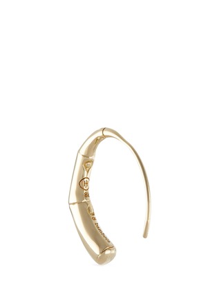Detail View - Click To Enlarge - JOHN HARDY - 18k yellow gold bamboo small hoop earrings