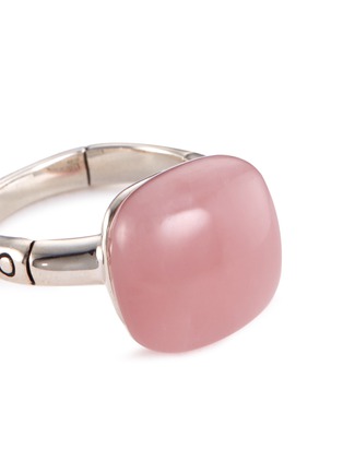 Detail View - Click To Enlarge - JOHN HARDY - 'Orb' guava chalcedony silver ring