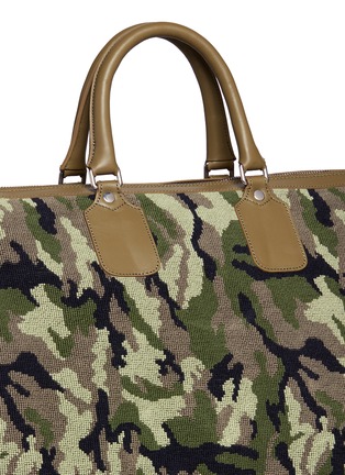  - STUBBS & WOOTTON - 'Camo' needlepoint embroidered weekend bag