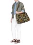 Figure View - Click To Enlarge - STUBBS & WOOTTON - 'Camo' needlepoint embroidered weekend bag