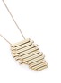 Detail View - Click To Enlarge - MICHELLE CAMPBELL - 'Raft' large 14k gold plated stripe pendant necklace