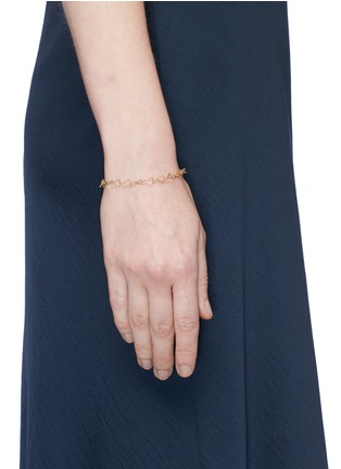 Figure View - Click To Enlarge - MICHELLE CAMPBELL - 'Tri' 14k gold plated triangle bracelet